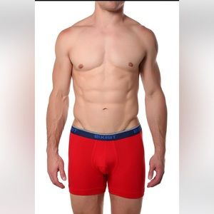 2(X)IST True-Red Essential Cotton-Stretch Boxer Brief